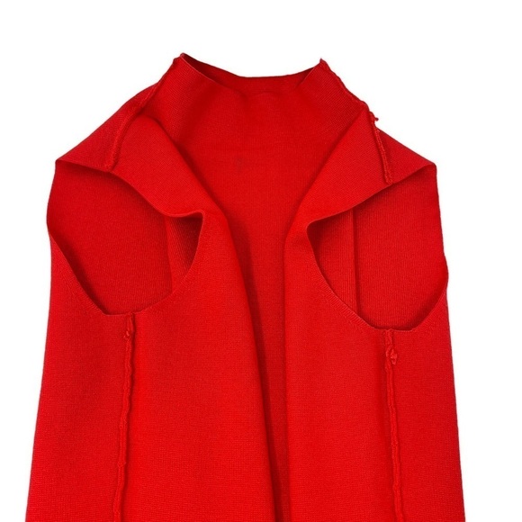 Nine West Women’s Orange Mock Neck Sleeveless Pull On Knit Top Size XS Stretch - Picture 7 of 12